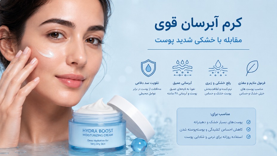 کرم آبرسان قوی: مقابله با خشکی شدید پوست