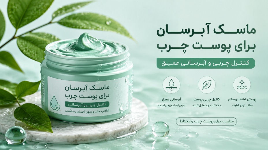 ماسک آبرسان برای پوست چرب: کنترل چربی و آبرسانی