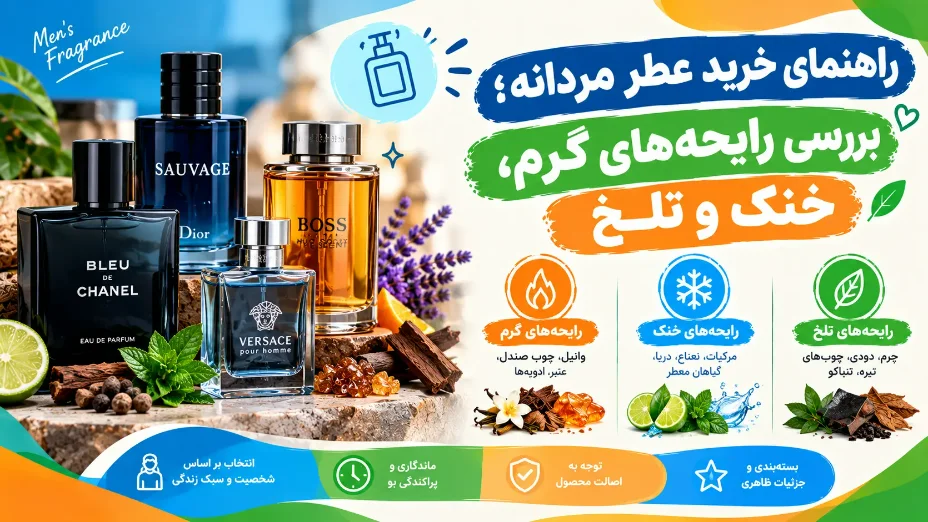راهنمای خرید عطر مردانه؛ رایحه‌های گرم، خنک و تلخ