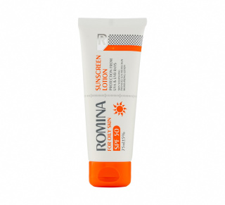 لوسيون ضد آفتاب spf 50 مناسب پوست چرب_بي رنگ 75 ميل رومينا