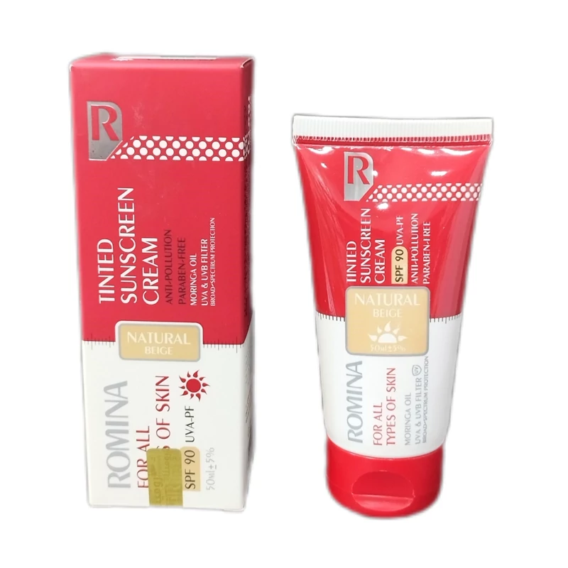 لوسيون ضد آفتاب spf 90 - طبيعي مناسب پوست چرب 50 ميل رومينا