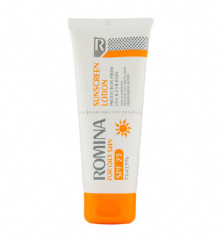 لوسيون ضد آفتاب spf 25 مناسب پوست چرب_بي رنگ 75 ميل رومينا