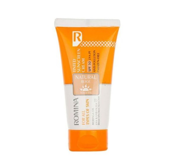 كرم ضد آفتاب spf 50 - طبيعي 50 ميل رومينا