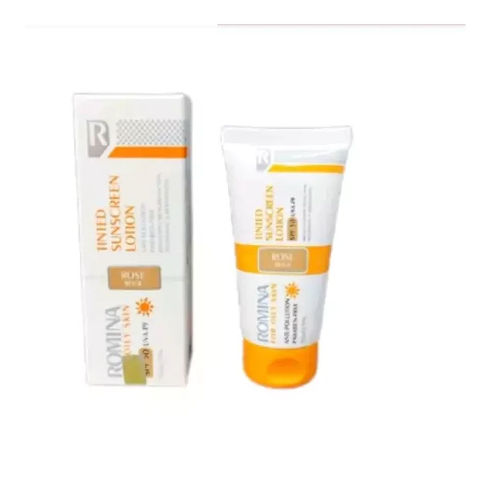 لوسيون ضد آفتاب spf 50 - تيره مناسب پوست چرب 50 ميل رومينا